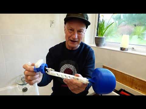 Part of a video titled How to adjust the WC flush cistern ball valve - YouTube