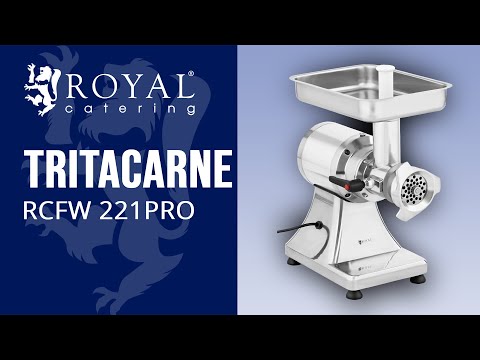 Video - Tritacarne - 220 kg/h - Royal Catering - 735 W