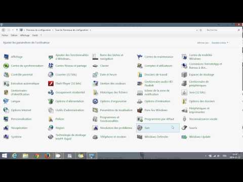 comment trouver panneau de configuration dans windows 8