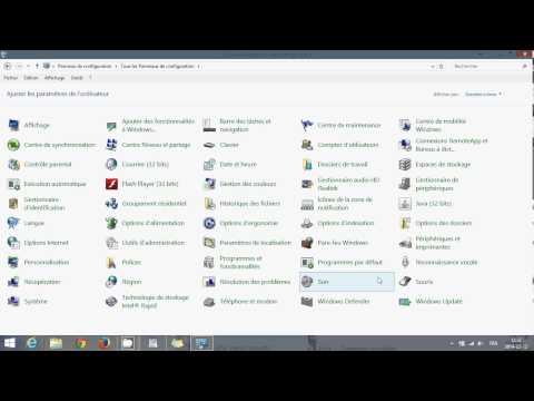 comment trouver panneau de configuration dans windows 8
