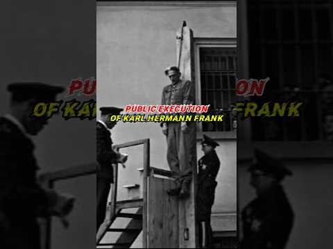 Brutal Execution Of Karl Hermann Frank Who Kill 340 civilians #ww2 #history