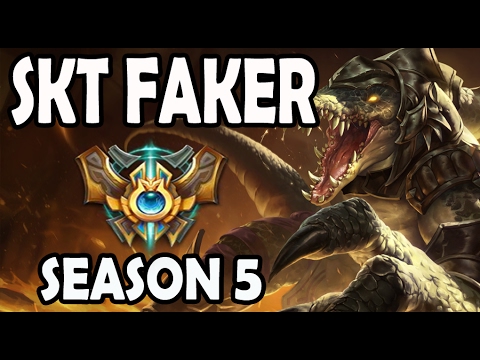 SKT T1 Faker Renekton vs Yasuo MID Ranked Challenger EUW
