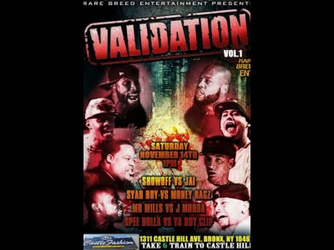 A.R.P., SHOWOFF, JAI AND SPEE TALK VALIDATION CARD W/ THE BAR CRITICS