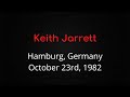 Keith Jarrett - Hamburg, October 23rd, 1982