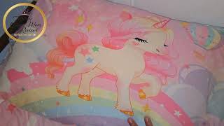 Adorable Twin Bedding Set Rainbow Pink Comforter Reversible 2025