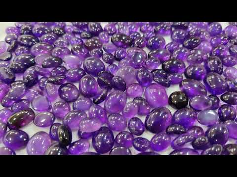 AAAA + QUALITY AMETHYST CABECHON GEMS 5 TO 60 CARET