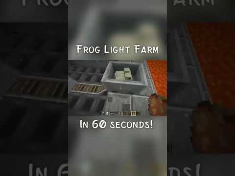 Minecraft 1.19 - Auto Frog Light Farm in less than 60 seconds!