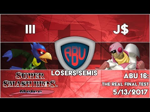 ABU 16: III (Falco) vs. J$ (Falcon)  - SSBM Singles Losers Semis