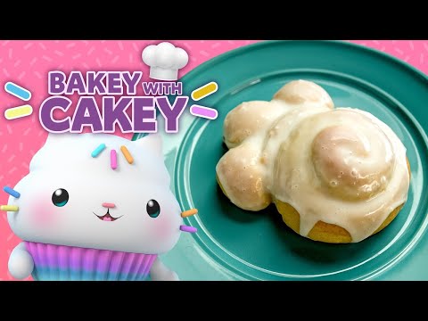 Bake-Along with Cakey! DIY Cat Paw Sticky Buns 🧁🐾 | BAKEY WITH CAKEY