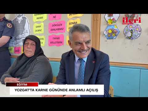 Yozgat'ta karne gününde anlamlı açılış | İleri Gazetesi