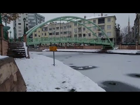 Early Morning Walk in Eskisehir II Turkey I (Snow Vlog#04) #snow #winter #eskişehir