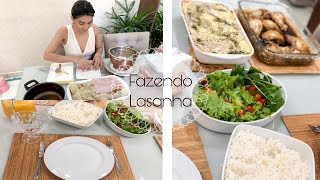 ALMOÇÃO DE DOMINGO + FAZENDO LASANHA DE CARNE MOÍDA