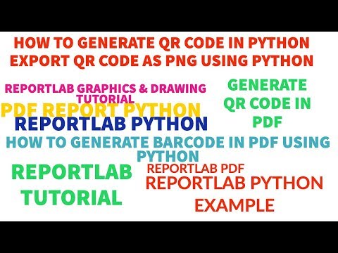 Reportlabreportlab Python Tutorialhow To Generate Qr Code Using Pythonpart41