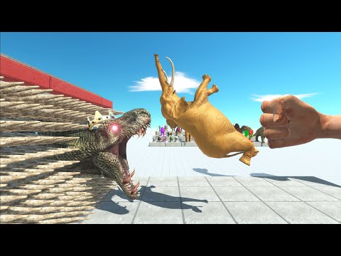 EPIC PUNCH & WALL KING DINOSAUR HEAD Who Can Survive? | Animal Revolt Battle Simulator