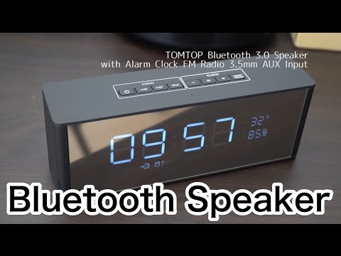 とても綺麗な時計表示付き！TOMTOP BluetoothスピーカーLP-06は想像以上に高品質でしたがFMラジオが残念