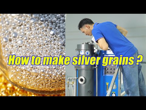 How to make silver grains ? Precious Metal granules making machine----SuperbMelt
