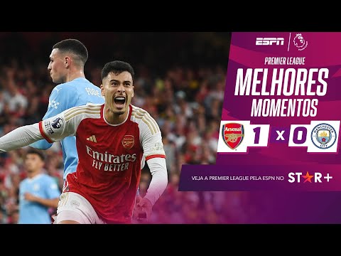 Gols e lances de Arsenal x Manchester City