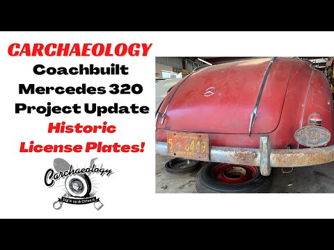 Thumbnail for Carchaeology: 1940 Mercedes Coachbuilt Cabriolet update Historic License Plates by Car