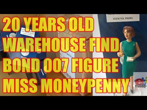 James Bond Miss Moneypenny VERY RARE NEW but 20 years old!  Corgi Icon Figure Vintage Warehouse Find