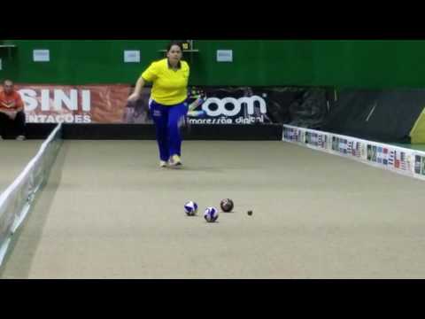 Carol Martins from Brazil. Pan American Bocce Championship on August 27, 2016
