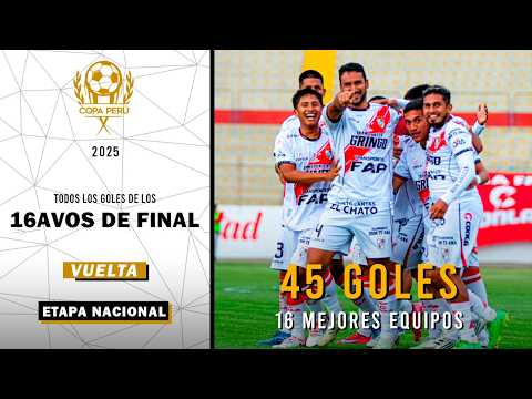 All the goals from the Round of 16 (Second Leg) of the 2025 PERU CUP - National Stage