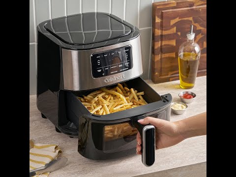 Cuisinart Air Fryer Unboxing: AIR-200NAS 6-Quart Stainless Steel Model Setup.