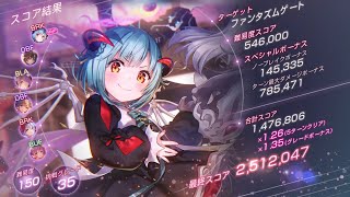 「ヘブバンスコアアタック」ユニゾン豊後軸250万越えチャート
