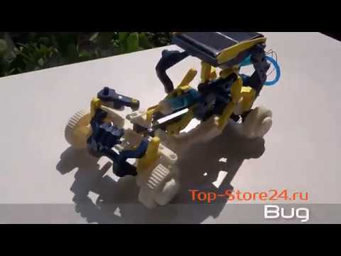 Конструктор робот RoboKit 11 в 1 на солнечных батареях (DIY SOLAR ROBOT) обзор