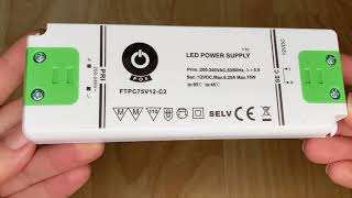 FTPC75V12-C2 POS Napěťový zdroj 75W 12V 6.25A IN-EU