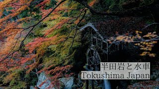 歴史と自然が息づく渓谷の風景/半田岩と水車　Handa-iwa Rock and Waterwheel