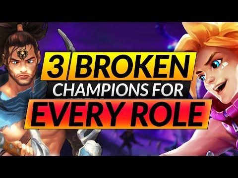 Top 3 BEST Champions to ONE-TRICK - MAIN These Picks to HARD CARRY with ANY ROLE - LoL Guide