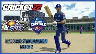 MI vs DC TATA IPL 2022 - Match 2 | Cricket 22 PC Gameplay 1080P 60FPS