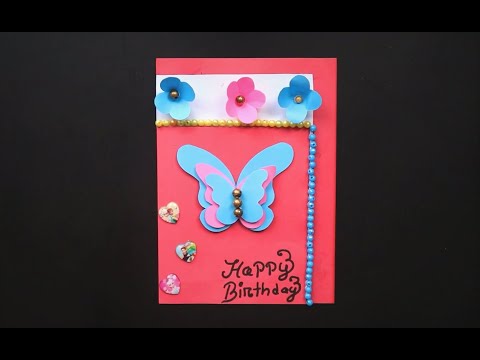 How to make Butterfly Birthday Card for Best friends Handmade easy card Tutorial/