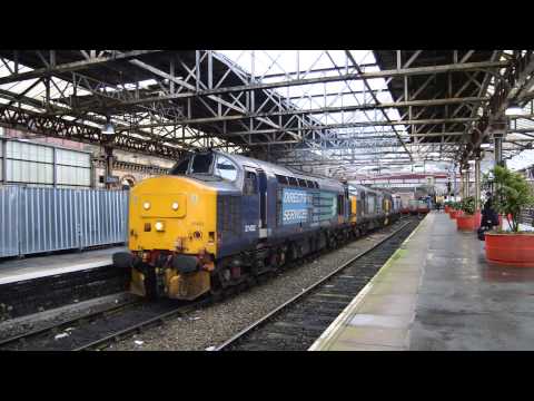Direct Rail Services 37402 with 37612 + 37259 DIT Thrash and Tone Crewe with 0Z37 Derby - Crewe