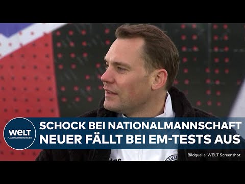SCHOCK BEIM DFB: Manuel Neuer fällt für EM-Tests der Nationalmannschaft verletzt aus