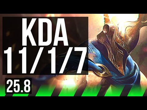 PANTHEON vs FIDDLESTICKS (JGL) | 11/1/7, Godlike | EUW Grandmaster | 25.8