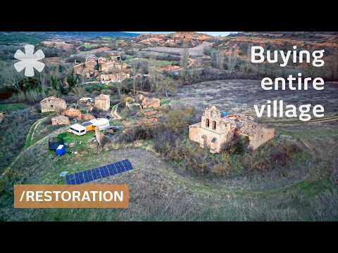 Couple buys whole ghost village, tells others to join & fix their own ruin