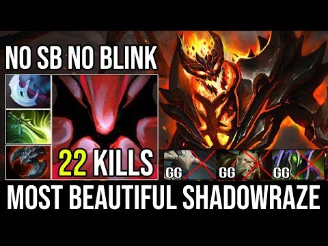 Most Beautiful Shadowraze NO Blink NO Shadow Blade - SF Epic 1 Vs 5 Tanky Build Delete All Dota 2