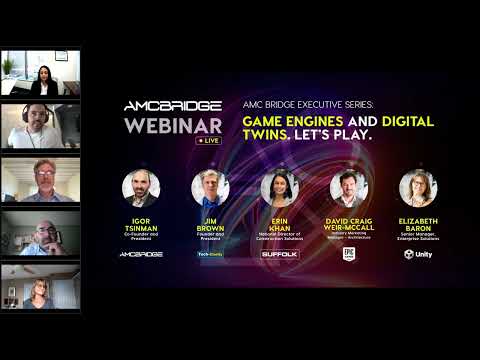 AMC Bridge Executive Series: Game Engines and Digital Twins. Let’s Play.