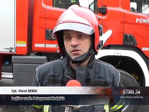 INCENDIU PE STRADA RADU NEGRU DIN MEDGIDIA