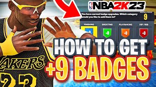 HOW TO GET +9 EXTRA BADGES ON NBA 2K23 CURRENT GEN! HOW TO GET +4 BADGES ON NBA2K23 RIGHT NOW!