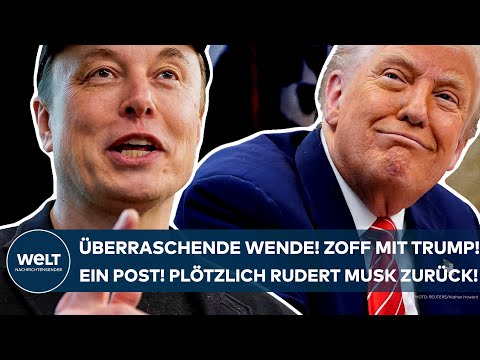 USA: Überraschende Wende! Zoff mit Donald Trump! Nur ein Post! Plötzlich rudert Elon Musk zurück!