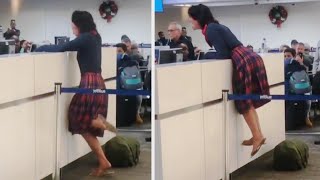 Woman Escorted From Florida Airport Yelling ‘You Rapist’