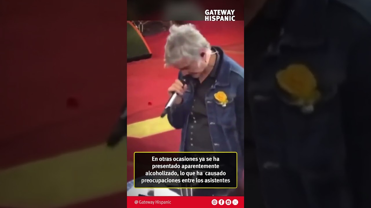 Alejandro Fernández se retira del escenario luego de tener un ataque de náuseas