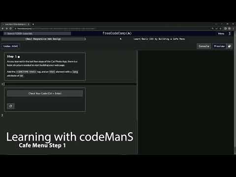 Learn Basic CSS by Building a Cafe Menu - Step 1