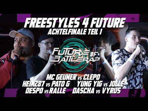 ACHTELFINALE MIT MC GEUNER, VYRUS, DASCHA, JOLLE UVM. (PART 1) | FREESTYLE BATTLES | FOB | 2022