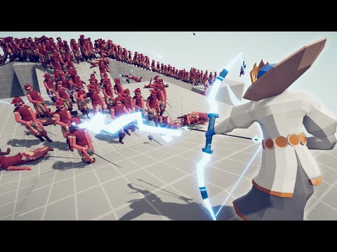 Lightning Archer 1K ATTACK SPEED vs ARMY OF 200 Units | TABS - Totally Accurate Battle Simulator