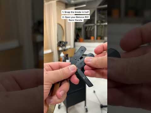 How to Use a Straight Razor | Inserting a Blade | Balance RX1 Razor #shorts