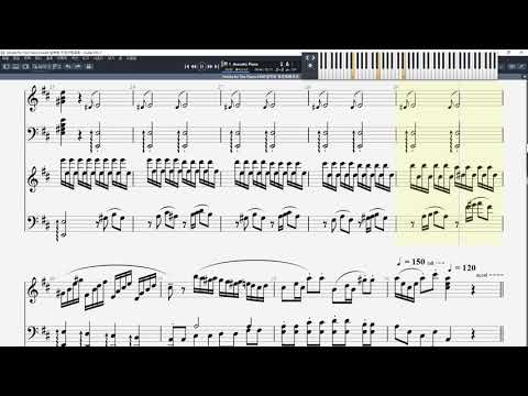 [듀엣] 모차르트 두대의 피아노를 위한 소나타 처음 2분까지 악보 (K.448)