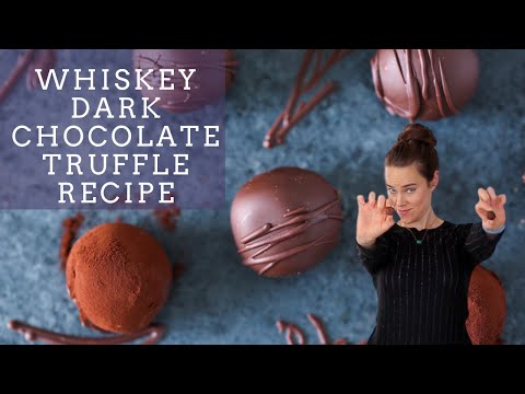 WHISKEY DARK CHOCOLATE TRUFFLE RECIPE: How to make homemade chocolate truffles!